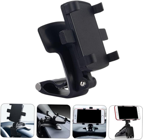 FONDOTIN 6.29X3.70X3.34In Car Phone Mount Dashboard Holder Universal Clip Stand for Vehicle Cell Phones Navigation Rack