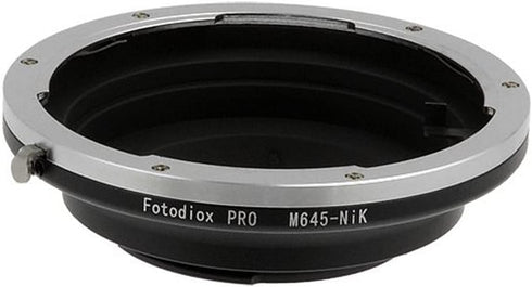 Fotodiox Pro Lens Mount Adapter for Mamiya 645 MF Lenses to Nikon F-Mount Cameras