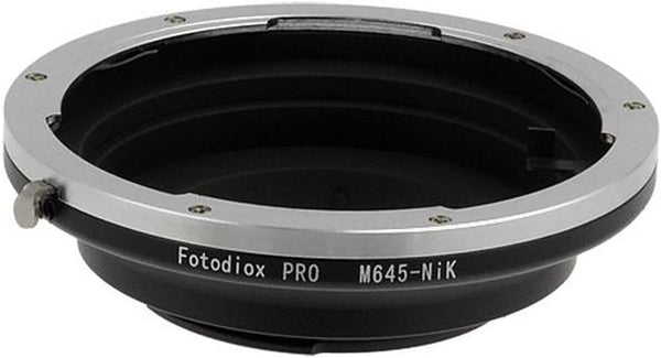 Fotodiox Pro Lens Mount Adapter for Mamiya 645 MF Lenses to Nikon F-Mount Cameras