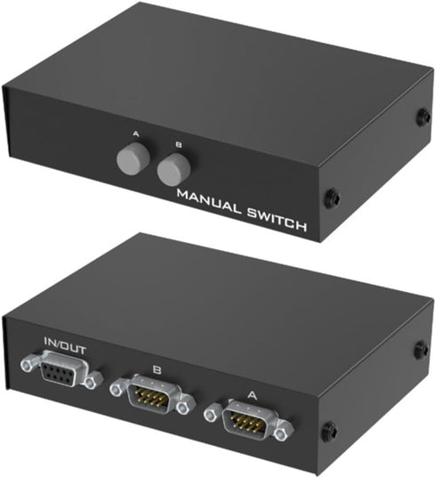suckoo DB9 RS232 2 1 1 2 Interchange1 2 Serial Pin Switcher Sharer Splitter in Out in Out Bi Directional Host at a time