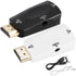 Sonew HD 1080P Female to VGA Female Converter Adapter with 3.5mm Audio Output Cable for PC/Laptop/DVD