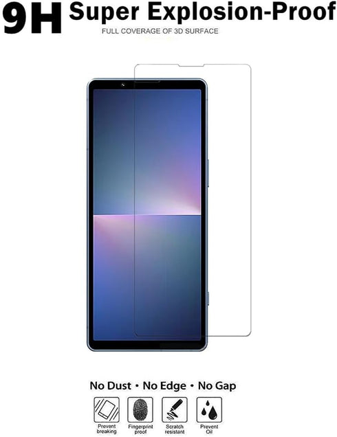 [2 PCS Screen Protector for Sony Xperia 5 V, Tempered Glass Protective Film 9H-Hardness Anti-Scratch No-Bubble