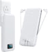 Portable Charger with Built-in Cables & AC Wall Plug, Ultra Slim 13800mAh USB-C Power Bank, LCD Display