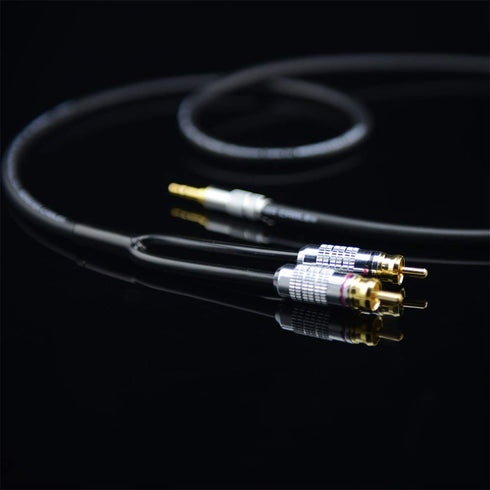 Primeda Audiophile Audio Cable Stereo 3.5mm Male to 2 RCA Male for MP3, CD, Speakers, Home Theater