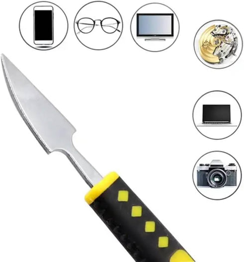 Metal Spudger Pry Tool with IC Chip Repair Tools, Thin Blade CPU Remover, 19 Pieces Pry Tools for Electronics