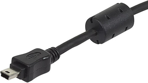 6-Feet 2.0 5pin 28/24AWG (104931),Black Monoprice USB A Male to Mini-B Male Cable with Ferrite Core