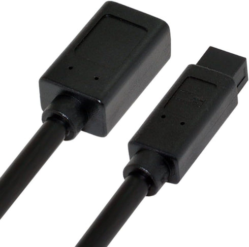 JSER IEEE 1394 6Pin Female to 1394b 9Pin Male Firewire 400 to 800 Cable, 20cm, 6 Feet