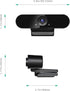 WEUNKNOWN 1080p Webcam with Dual Stereo Microphones & Privacy Cover, Full HD USB Desktop Web Computer Camera with Auto