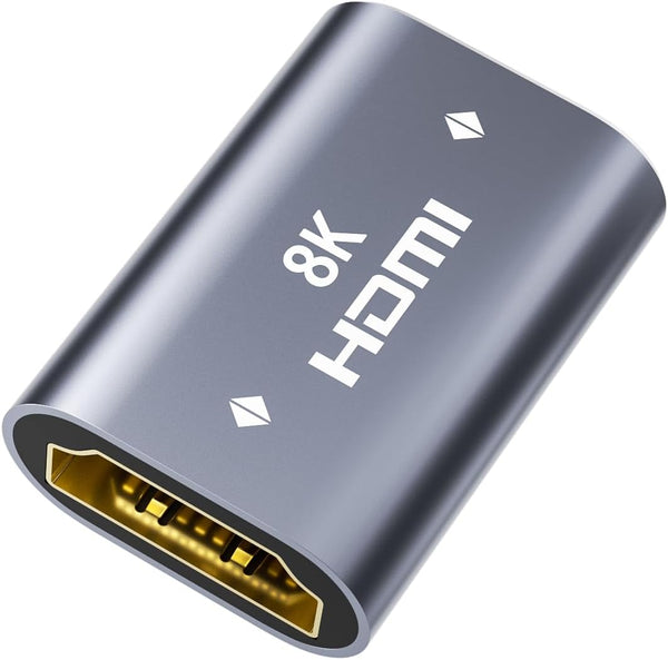 LEENUE HDMI Coupler 8K Female to Female Connector, 1 Pack HDMI 2.1 Aluminum