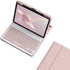 iPad Pro 13 inch M4 Keyboard Case, Magnetic Detachable Bluetooth Keyboard Cover with Pencil Charging Support, Pink