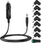 12v Car DC Charger Power Cord with 8 Connectors for Portable DVD Player, Car DVR, GPS, Bluetooth Speakers, and More