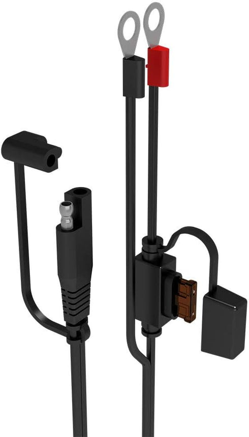 Battery Tender Ring Terminal Accessory Cable with USB Charger Adaptor for Motorcycles, Golf Carts, ATVs - Quick