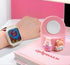 zougon Cute White Rabbit Tulip Charger Stand for Apple Watch Series, Silicone Desk Stand Holder for iWatch, Cute iWatch