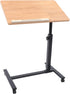 FXEIPOL Mobile Laptop Stand, Rolling Table Desk Cart with Adjustable Height and Angle, Bedside Laptop Table for Office