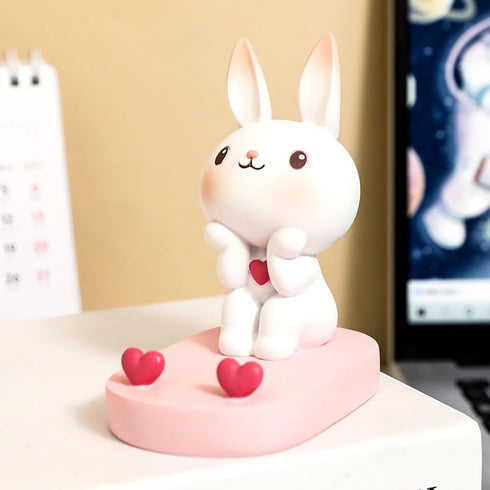 XGOPTS Cute Bunny Cell Phone Stand Holder Cartoon Rabbit Animal Phone Stand Mobile