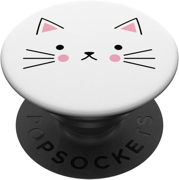 Kitty Cat Pop Socket for Phone, Cute Cat PopSockets Standard PopGrip