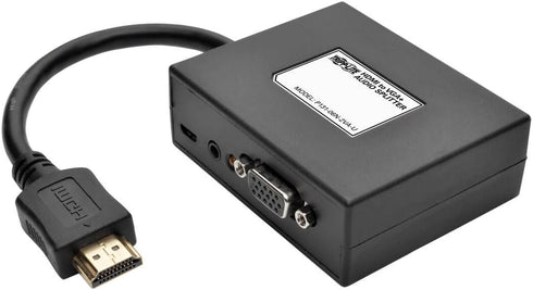 Tripp Lite 2-Port HDMI to VGA Splitter (M/2F) - Audio/Video Adapter, 1080p (P131-06N-2VA-U)