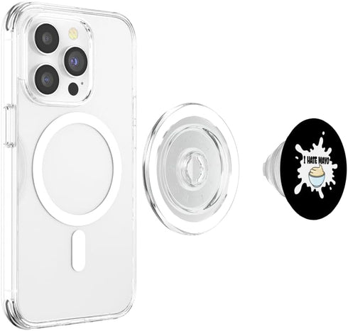 I Hate Mayo Funny Mayonnaise Gifts I Hate Mayo Funny Mayonnaise Condiment Funny Mayo Hater PopSockets MagSafe PopGrip