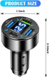 Car Charger,4 Ports Fast Car Charger with Plug Outlet/LED Voltmeter/PD3.1/Super Port,Universal Car Accessories Cigarette Lighter USB Charger Compatible with iPhone & Android (PD/Super) by OFBAND