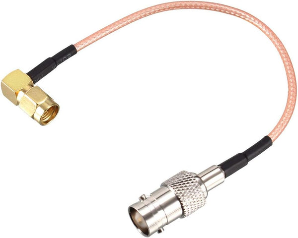uxcell SMA Male Right Angle to BNC Female RF Coaxial Cable - RG316 Coax Cable, 0.5 Ft