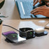 Flexora Wireless Charger 3 in 1 Charging Station for Smartphone, Magnetic Foldable Charger for Travel, Wireless Pad for