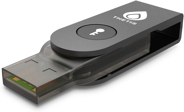 Thetis Pro-A FIDO2 Security Key Passkey Device with USB A & NFC, TOTP/HOTP