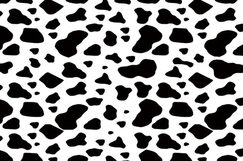 AOFOTO 9x6ft Cow Party Backdrop Black and White Dairy Cattle Holy Cow Print