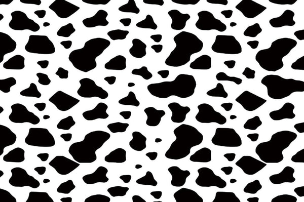 AOFOTO 9x6ft Cow Party Backdrop Black and White Dairy Cattle Holy Cow Print