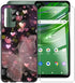 Phone Case for Cricket Outlast U680AC (6.80"), Black Soft TPU Shell, Ultra-Thin, Anti-Scratch, Shockproof [1 x Tempered