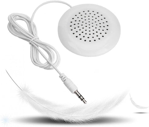 3.5mm Mini Pillow Speaker, DIY Portable Speaker for MP3 Phone, White