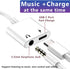 USB C to 3.5mm Headphone and Charger Adapter, 2-in-1 USB Type C to Aux Audio Jack and PD Fast Charging Splitter for