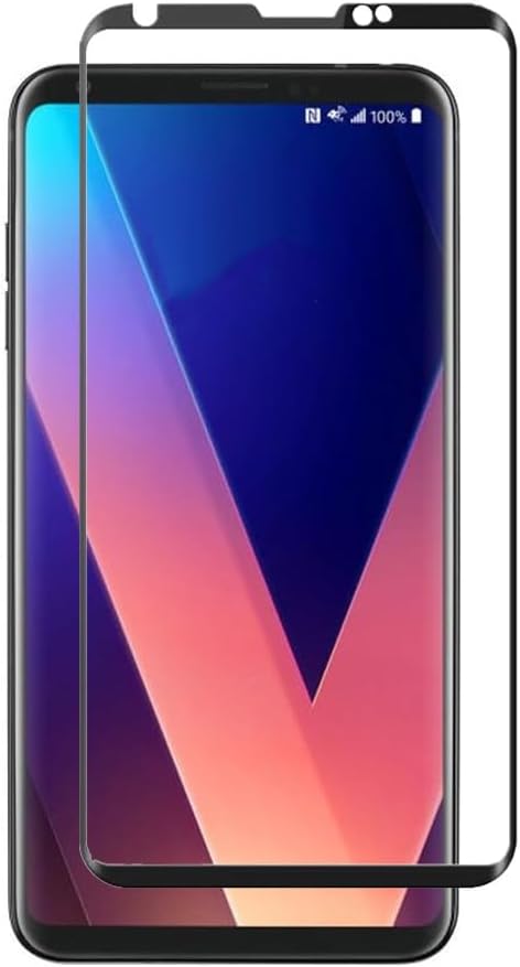 3D Curved Screen Protector for LG V30, (2pcs) Ultra Clear Anti-Scratch Tempered Glass, Full Coverage