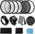 Sedremm 62mm Lens Filter Accessories Kit:UV CPL Adjustable ND Filter(ND2-ND400),Macro Close up Filter