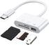 wengjack Compactly USB C Card Reader USB C to Memory Card Reader for Travel Office Use for USB Flashing Disk Connecting