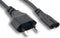 Kentek 6 Feet US 2 Prongs AC Power Cord IEC320 C7 to EU Europe CEE 7/16 2 Prongs AC Outlet Cable
