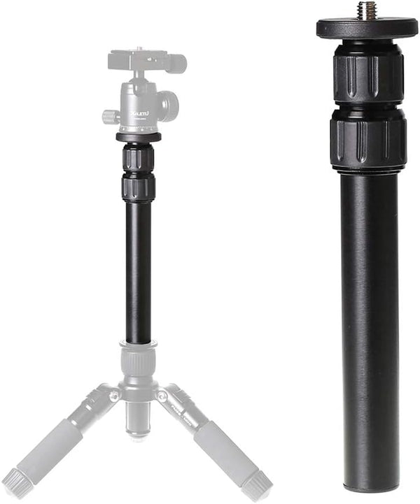 Tripod Center Column Extension, 3 Section Telescopic Rod for Monopod DSLR Photo Studio Outdoor Shooting