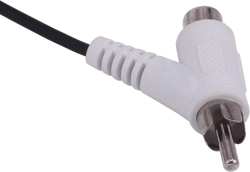 RCA Audio Piggyback Extender Cable - 5Ft 2 RCA Male to 2 RCA Male + RCA Female Piggyback Extension Audio Video AV
