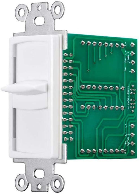 Monoprice 300-Watt Slider Volume Control - Impedance Matching, with Standard 1-Gang Wall Plate Setup, Color Kit