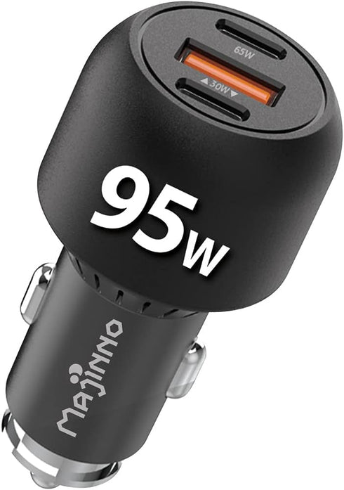 USB C Car Charger Fast Charge PD PPS 95W for iPhone Laptop, 65W 30W Super Type QC 3.0 Cigarette Lighter Adapter