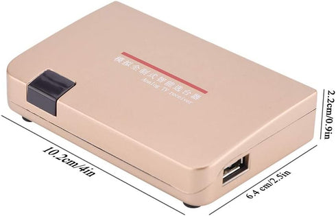 RF to All Standard Converter Adapter, Analog TV Receiver with Remote Control, 100-240V