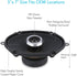 Lanzar 2-Way Universal Car Stereo Speakers - 200W 5” x 7” / 6” x 8” Universal OEM Quick Replacement Component Speakers