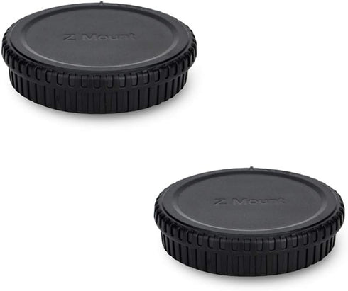 Rear Lens Cap & Body Cap Cover for Nikon Z Mount Camera Z30 Z50 Z5 Z6 Z6 II Z7 Z7 II Z9 Z fc - 2 Packs Replace LF-N1 &