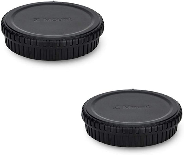 Rear Lens Cap & Body Cap Cover for Nikon Z Mount Camera Z30 Z50 Z5 Z6 Z6 II Z7 Z7 II Z9 Z fc - 2 Packs Replace LF-N1 &