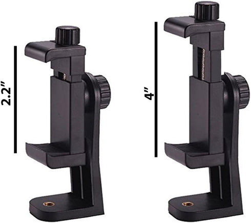 FrenzyDeals Frenzy Smartphone Tripod Cell Phone Holder Mount Adapter, Fits iPhone, Samsung, and All Phones, Rotates