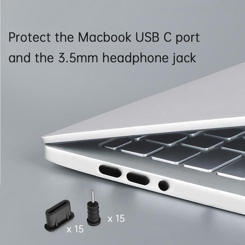 USB C Dust Plug, Type C Charging Port Dust Covers with 3.5mm Headphone Jack Protectors