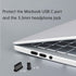 USB C Dust Plug, Type C Charging Port Dust Covers with 3.5mm Headphone Jack Protectors