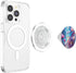 Painting of Flowers Under Purple Skies, PopSockets MagSafe PopGrip for iPhone