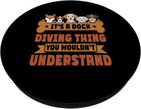 Dock Diving Dog Training PopSockets Standard PopGrip