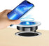 Desk Wireless Charger, JE Make IT Simple 15W Fast Charging Station Desktop Grommet Sleek Invisible Power Pad for iPhone