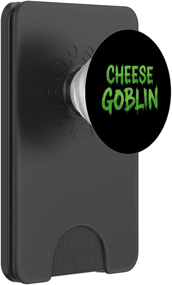 Official Goblin Halloween Costumes Cheese Goblin Funny Food Connoisseur of Fine Cheese Making PopSockets PopWallet for